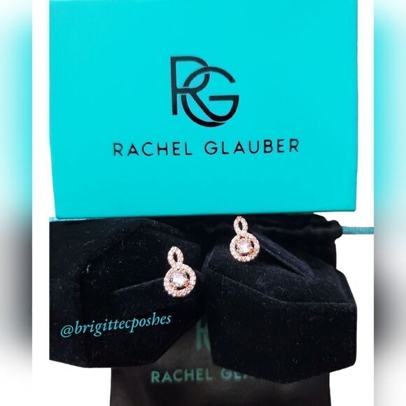 RACHEL GLAUBERT 14Kt Rose Gold Earrings - Picture 3 of 4
